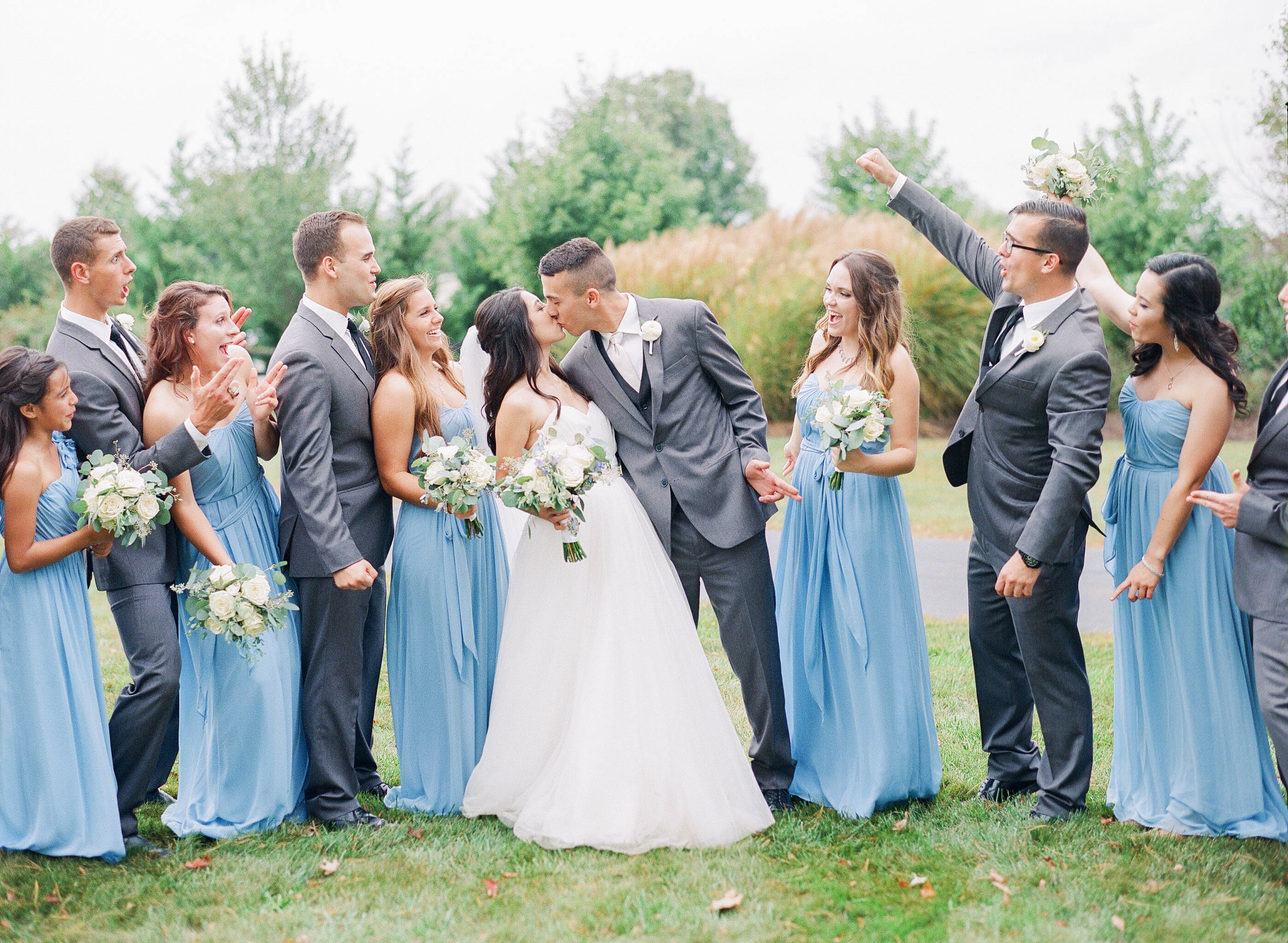 Klaire Dixius | Virginia Wedding Photographer | Dust Blue, Ivory, Greenery | Wedding Inspiration
