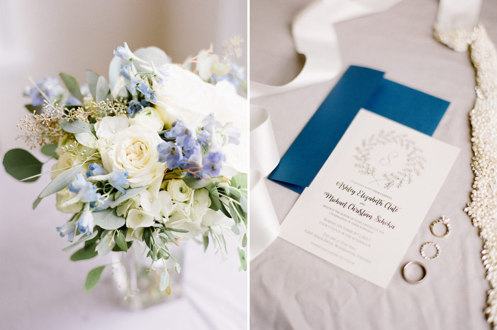 Virginia Wedding Photographer | Dust Blue, Ivory, Greenery | Wedding Inspiration