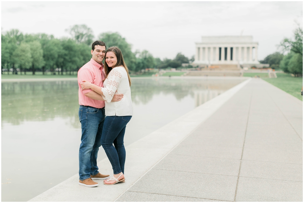 Washington DC Engagement Session | Sunrise Lincoln Memorial Engagement Session | Virginia Wedding Photographer | Klaire Dixius Photography