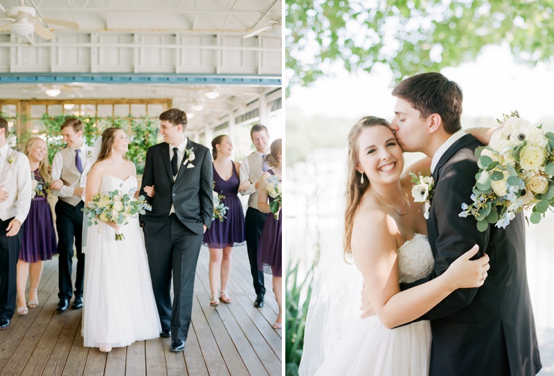 Virginia Wedding Photographer | Beach Wedding On Film | Purple Bridesmaids Dresses | Wedding Party