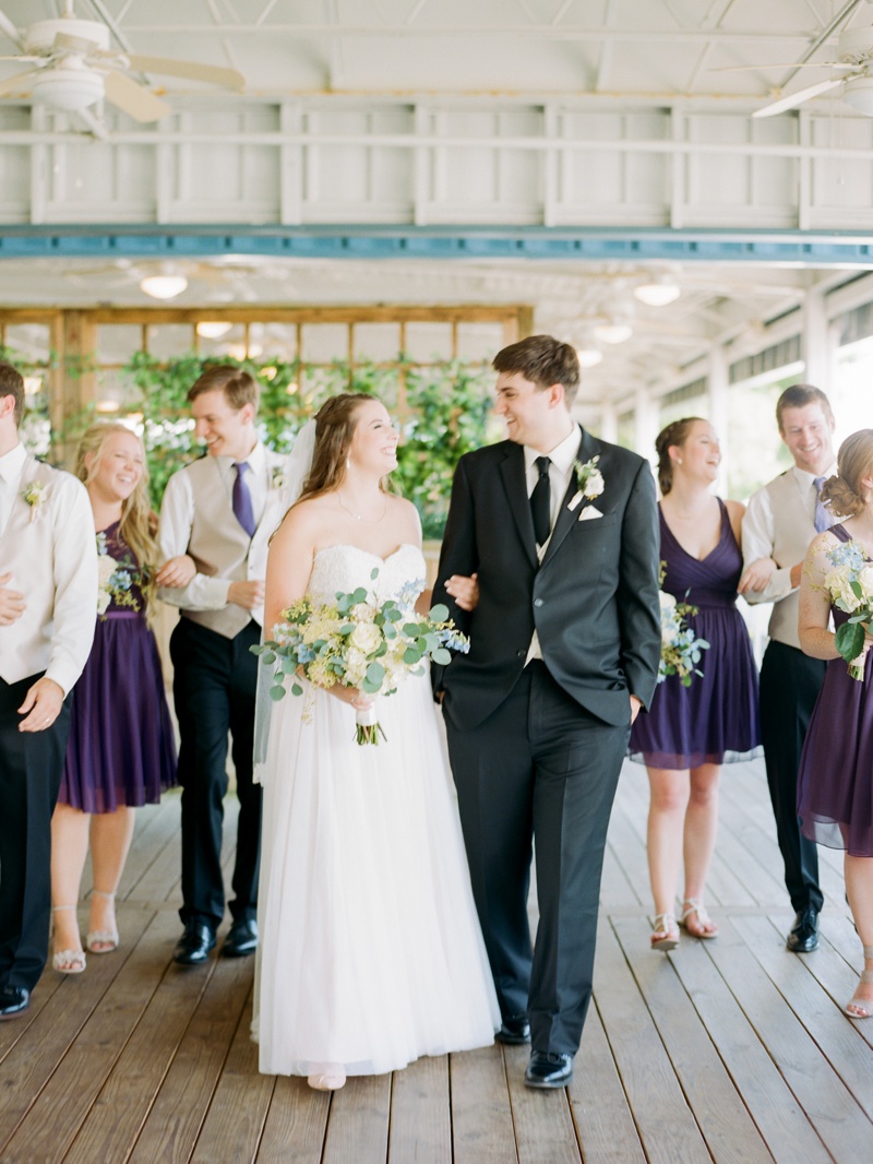 Virginia Wedding Photographer | Beach Wedding On Film | Purple Bridesmaids Dresses | Wedding Party