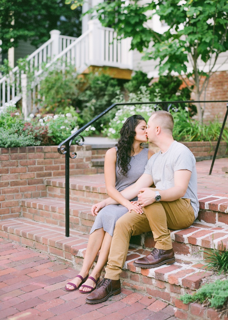 Georgetown Engagement Session | Washington DC Wedding Photographer | Summer in DC | Neutral Dress Engagement Session Inspiration