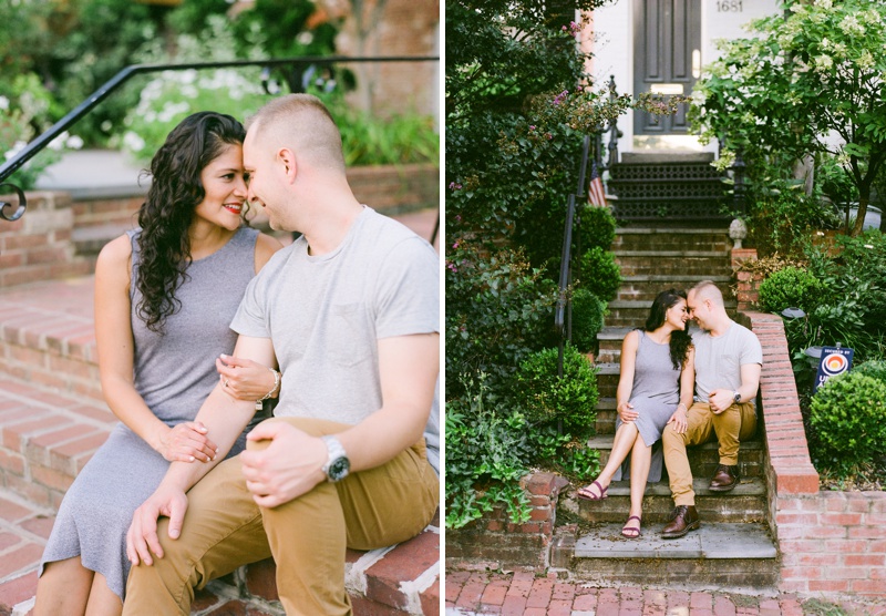 Georgetown Engagement Session | Washington DC Wedding Photographer | Summer in DC | Neutral Dress Engagement Session Inspiration