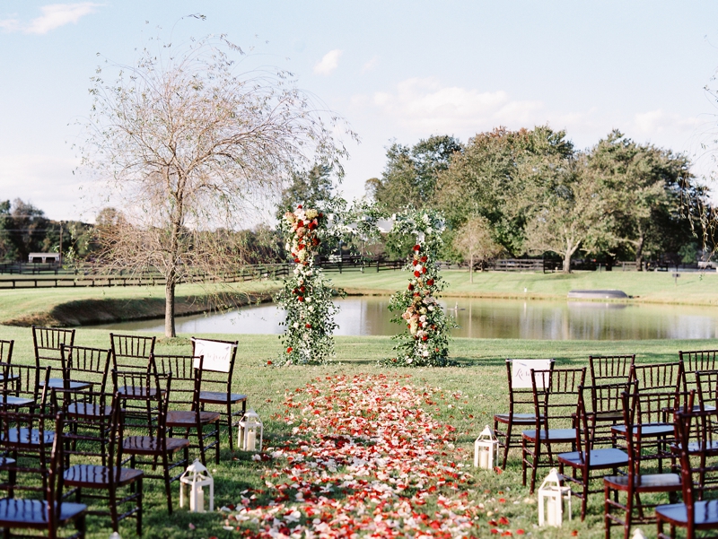 Wedding at The Middleburg Barn at Foxchase Farm | Fine Art Virginia Wedding Photographer | Floral Arch Inspiration | Stem & Thistle 