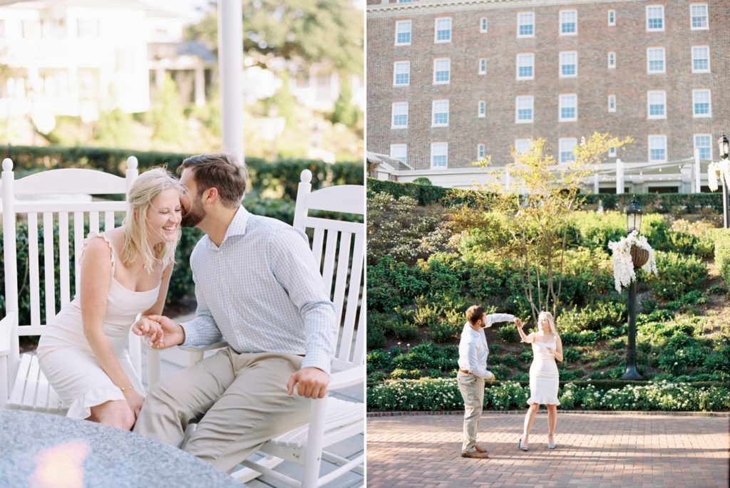 Klaire Dixius Photography Virginia Beach Historic Cavalier Hotel Engagement Session Film Jay Meredith 0006 1024x685