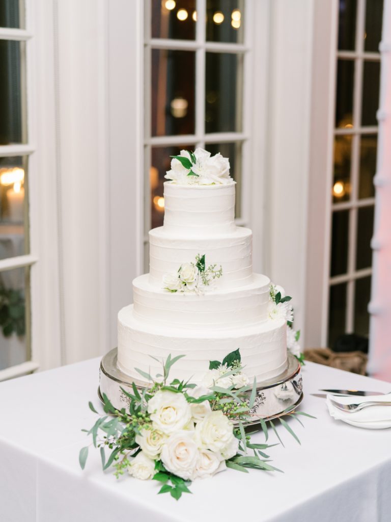 Wedding cake at the Williamsburg Inn wedding in Williamsburg Virginia