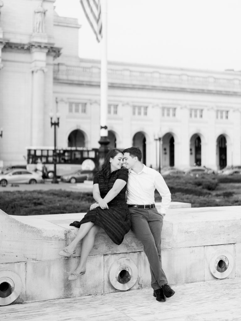 Union Station washington dc engagement photos