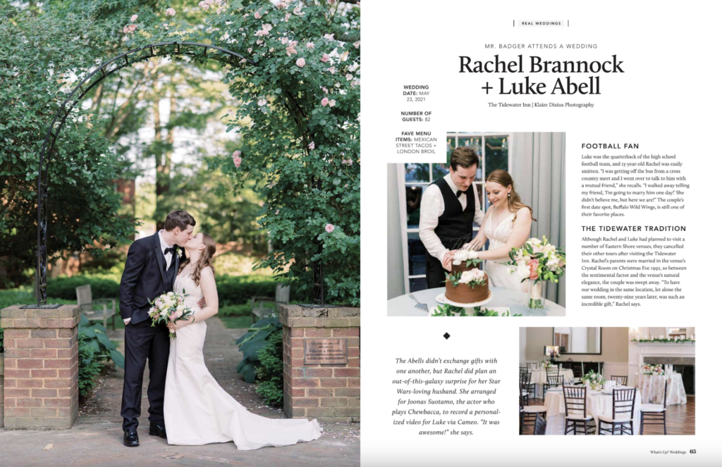 Luke and Rachel's Wedding Print Feature