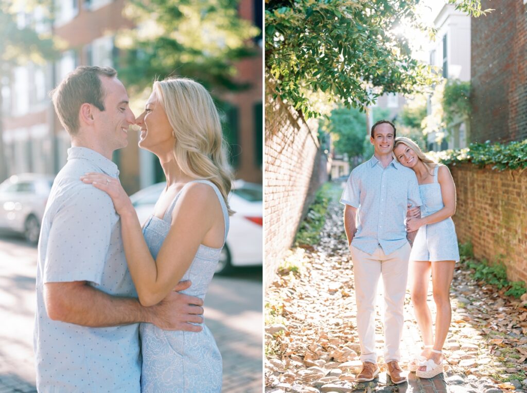 Klaire Dixius Photography Virginia Wedding Photographer Old Town Alexandria Engagement Session Lawrence Jennifer  0002 1024x765