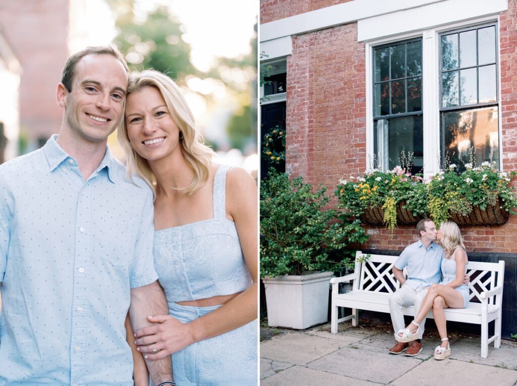 Klaire Dixius Photography Virginia Wedding Photographer Old Town Alexandria Engagement Session Lawrence Jennifer  0011 1024x765