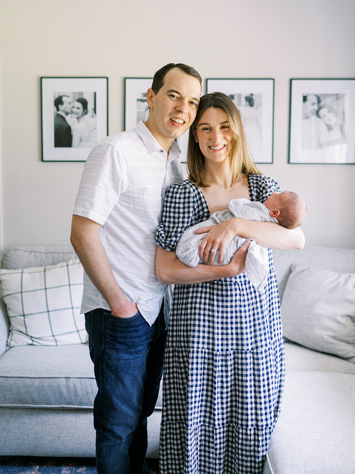 family photo outfits neutral tones Alexandria VA