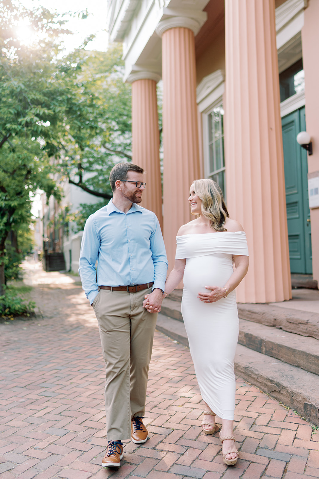 maternity session in old town alexandria